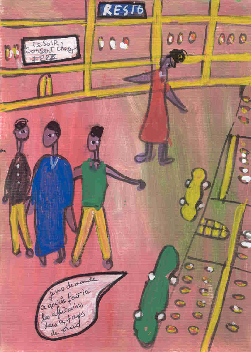 Ibrhima Kebe, Quartier LÃ©opold, Bruxelles, dÃ©cembre 2007