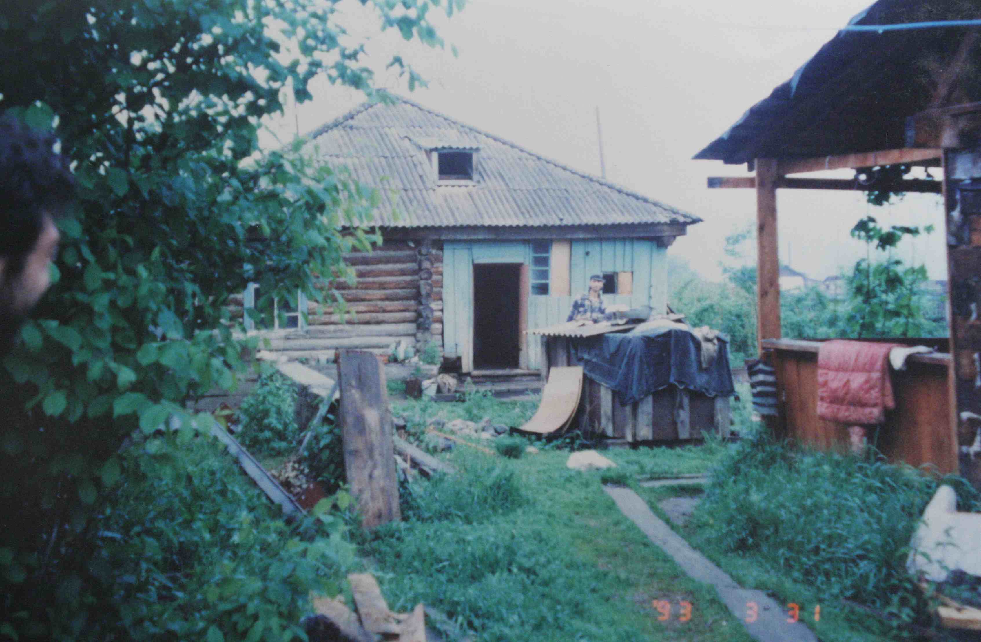 Le bania (sauna) d'une isba de l'AltaÃ¯, en SibÃ©rie, Nathalie Melis, mai 2000.
