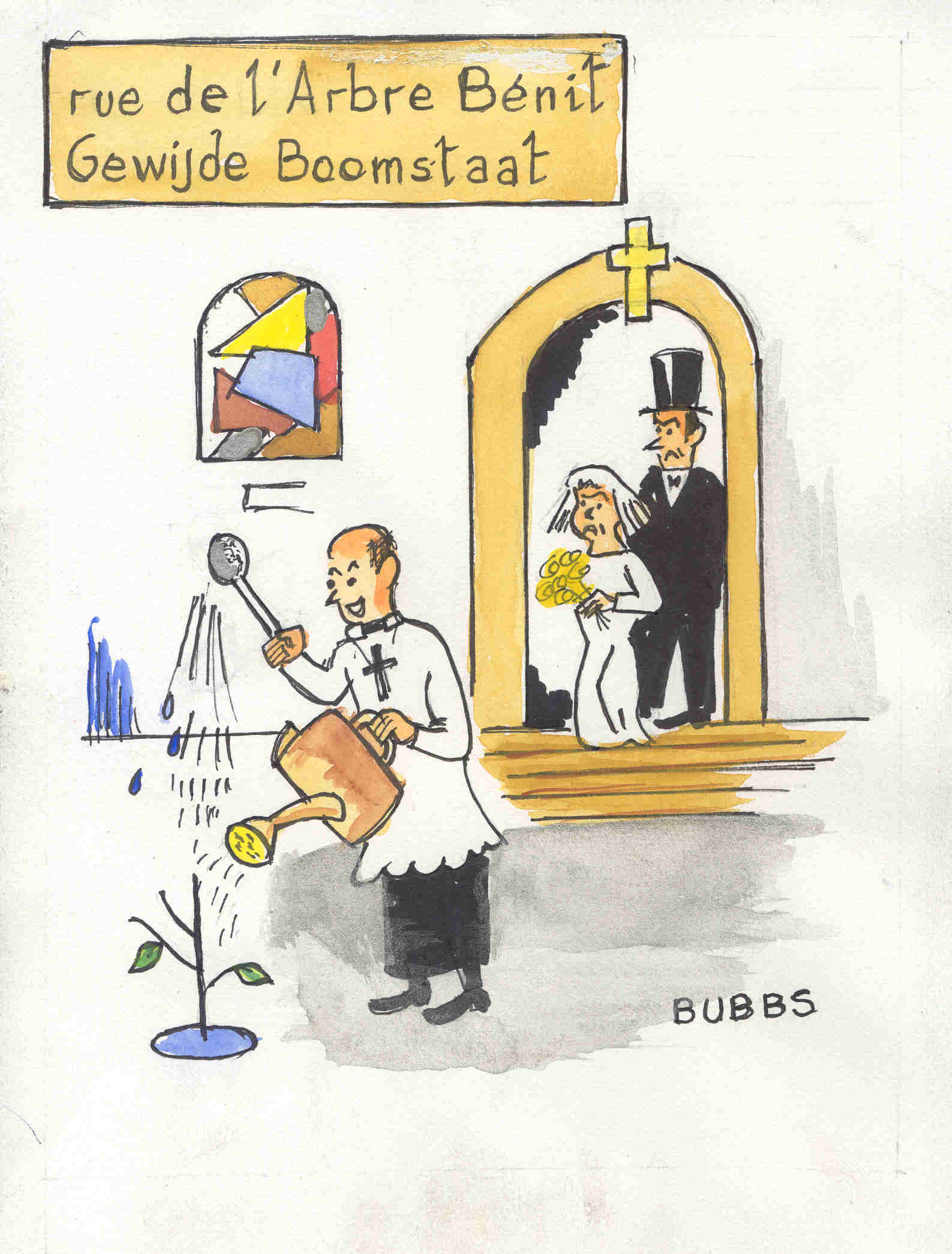 Rue de l'Arbre BÃ©nit, par Bubbs.