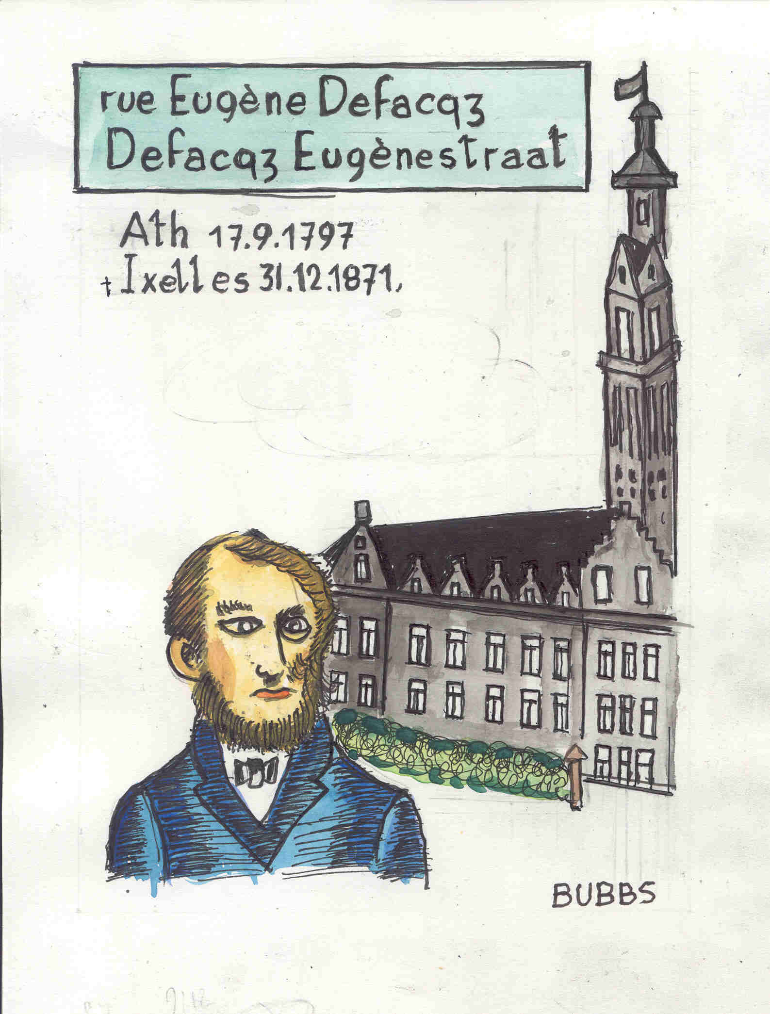 Rue EugÃ¨ne Defacqz. Bubbs.