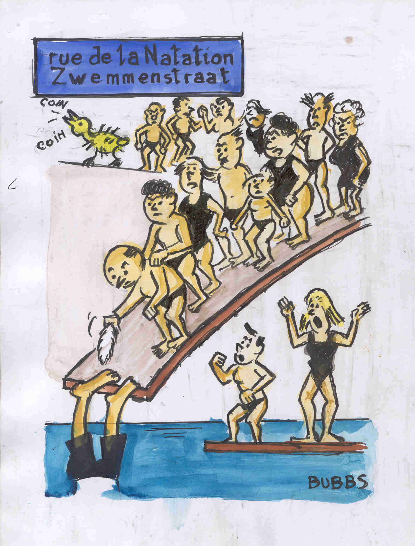 Rue de la Natation. Bubbs.